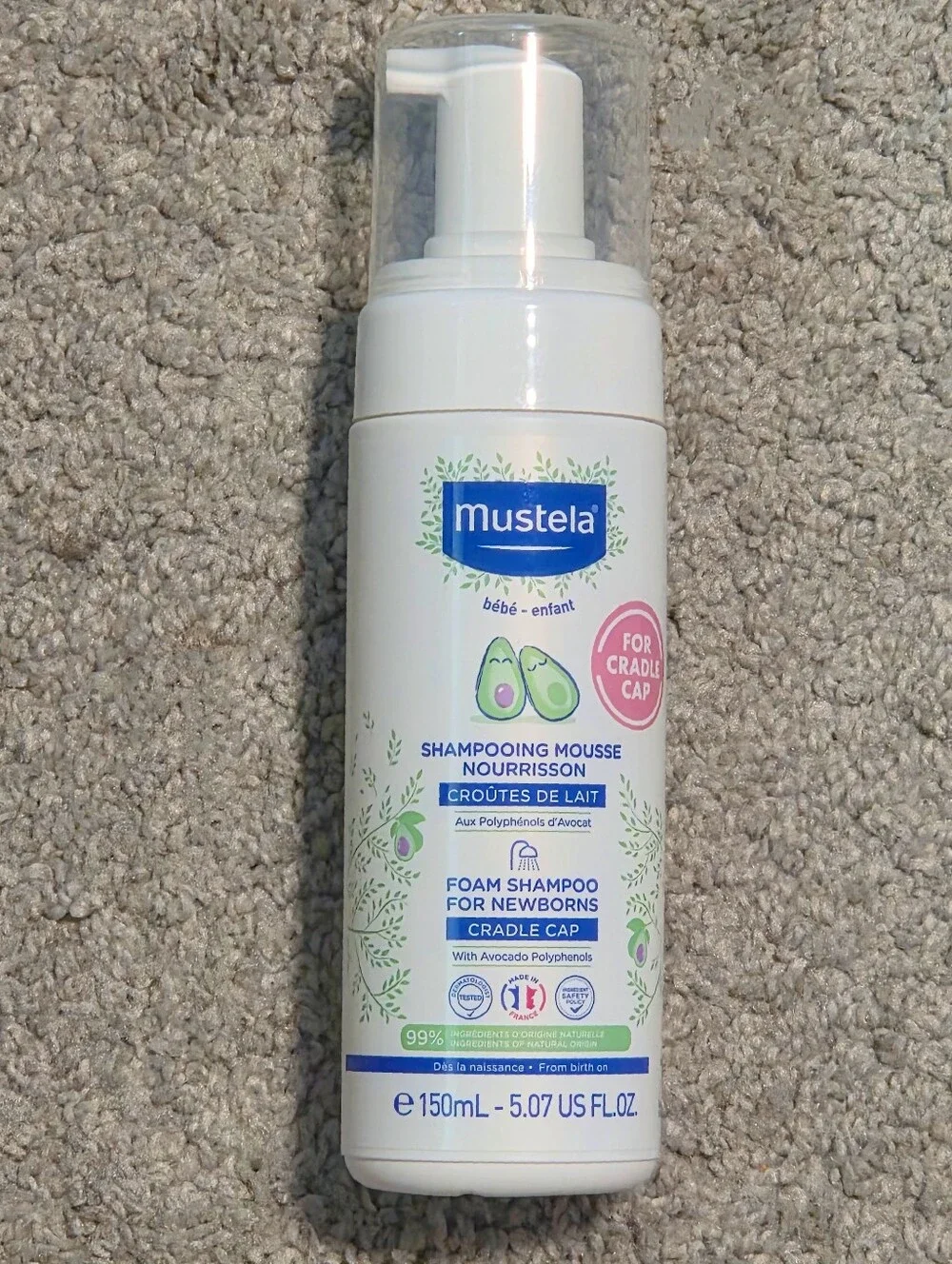 Mustela - Foam Shampoo for Newborns & Cradle Cap – Set Of 2